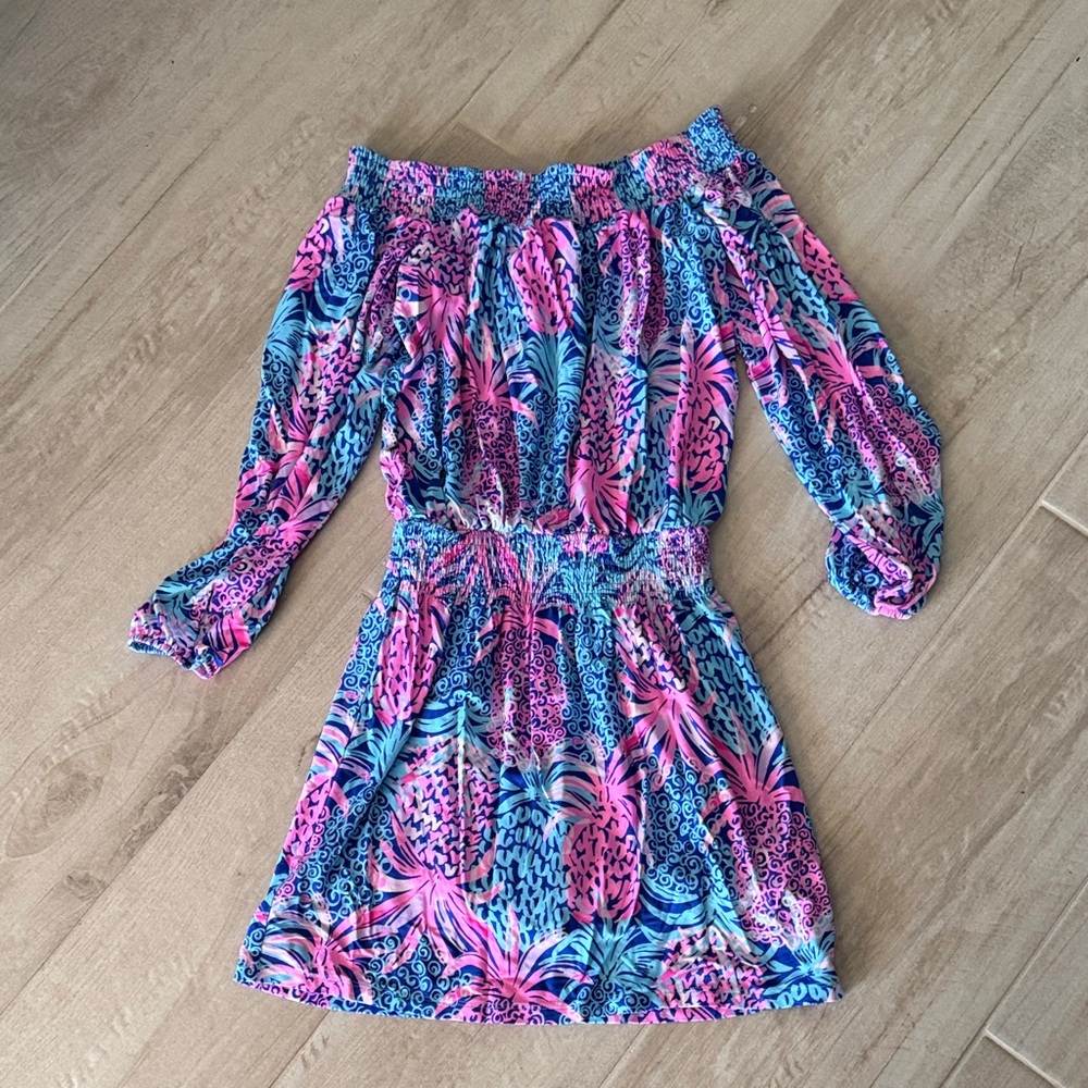 Lilly Pulitzer Vibrant Off-Shoulder dress